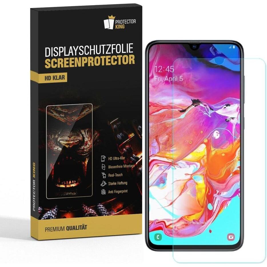 Protectorking 3x Premium Displayschutzfolie 3D KLAR (3 Stück, Samsung Galaxy A70), Smartphone Schutzfolie, Transparent