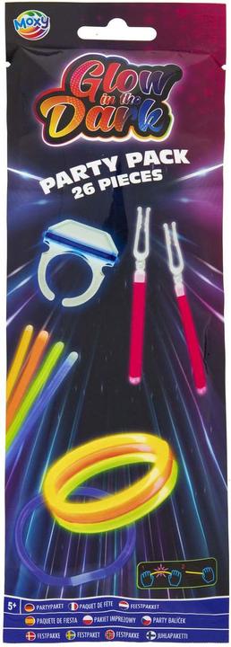 Actual product image Grafix Glow in The Dark Sticks Party Pack, 30 pieces.