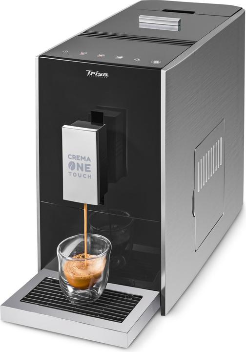 Produktbild Trisa Crema One Touch 6220.4212 Kaffeevollautomat Titan-Schwarz