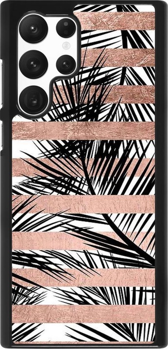 Produktbild PhoneLook Hülle Palm trees gold stripes (Samsung Galaxy S22 Ultra)