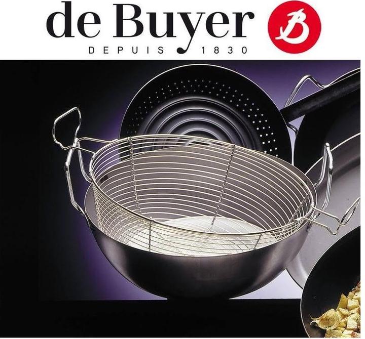 Immagine prodotto de Buyer Pentola fritto La Lyonnaise senza cestino (28 cm, Padella per friggere, Acciaio)