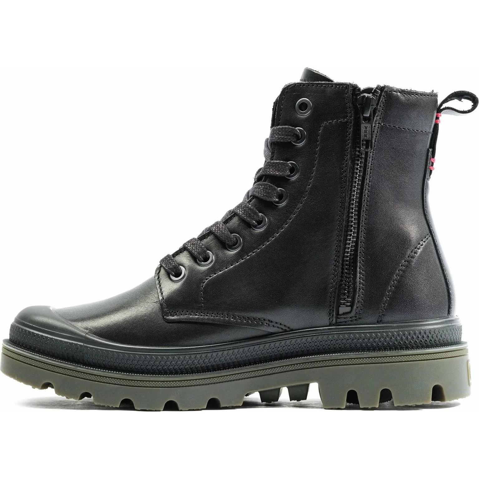 Palladium, Herren, Boots + Stiefel, stiefeletten aus leder pampa atelier hi, Schwarz, (41)