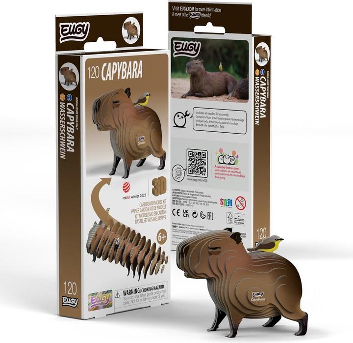 Produktbild Eugy Capybara-Nagetier. Öko-3D-Puzzle