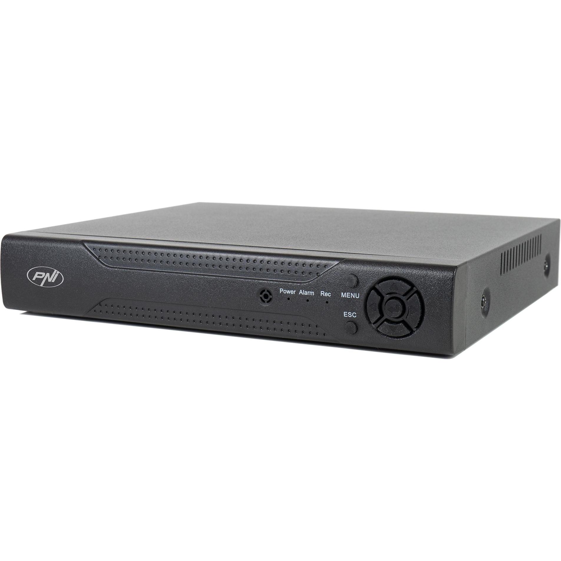 PNI NVR House IP716-Videoüberwachungspaket, 16 IP-Kanäle 4K, H.265, ONVIF und 4 IP125-Kameras mi, Netzwerkkamera
