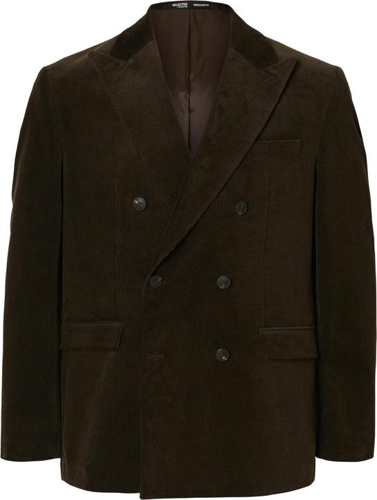 Actual product image Selected Homme Regular fit corduroy double-breasted blazer (48)
