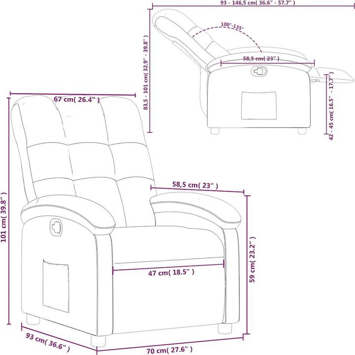 Actual product image vidaXL Relaxsessel