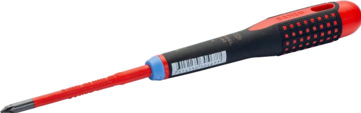 Produktbild Bahco Nach VDE isolierter, schlanker ERGO-Pozidriv-Schraubendreher mit Dreikomponenten-Griff, PZ2 x 100 (Kreuzschlitz)