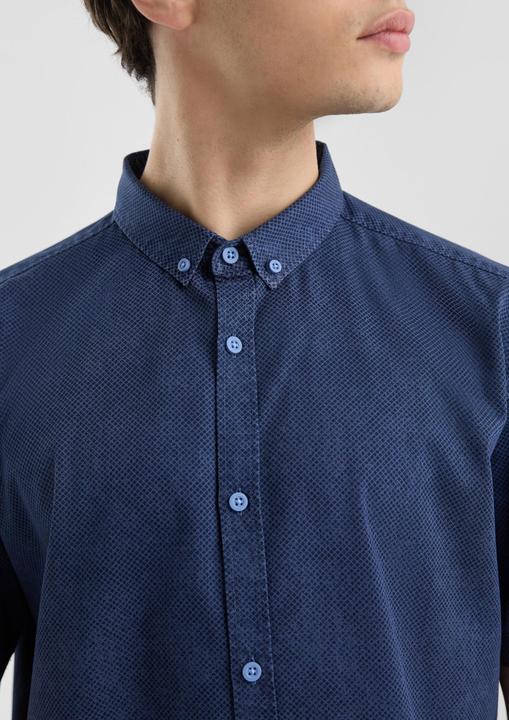 Immagine prodotto s.Oliver Hemd Regular Fit: Gewaschenes Hemd mit All-over-Print (M)