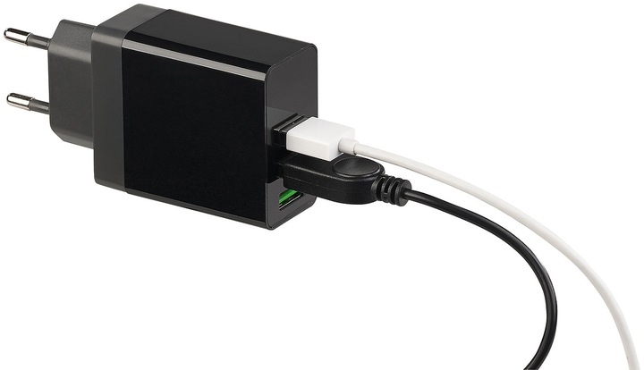 Produktbild Revolt Intelligentes 3-Port-USB-Wandnetzteil mit LED-Display