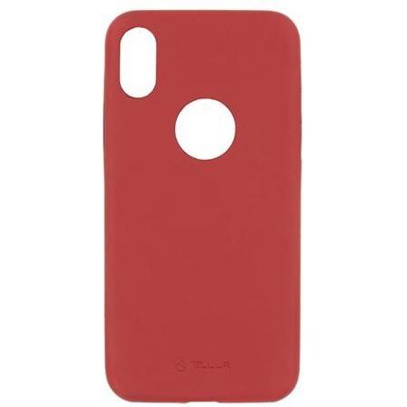 Thumbnail - Tellur Cover Slim Synthetic Leather for iPhone X/XS red (Apple iPhone XS, Apple iPhone X), Smartphone Hülle, Rot