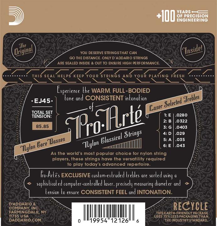 Actual product image D'Addario Ej45 (6 x, Guitar, 0.04")