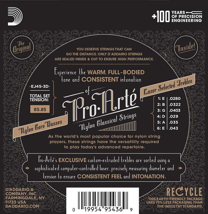 Produktbild D'Addario Ej45-3d (18x, Gitarre, 0.04")
