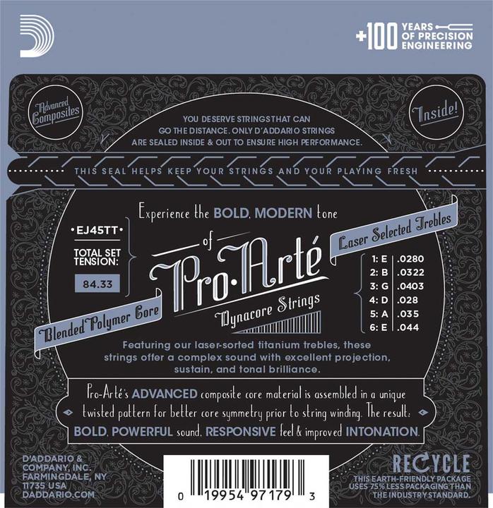 Produktbild D'Addario Ej45tt (6x, Gitarre, 0.04")