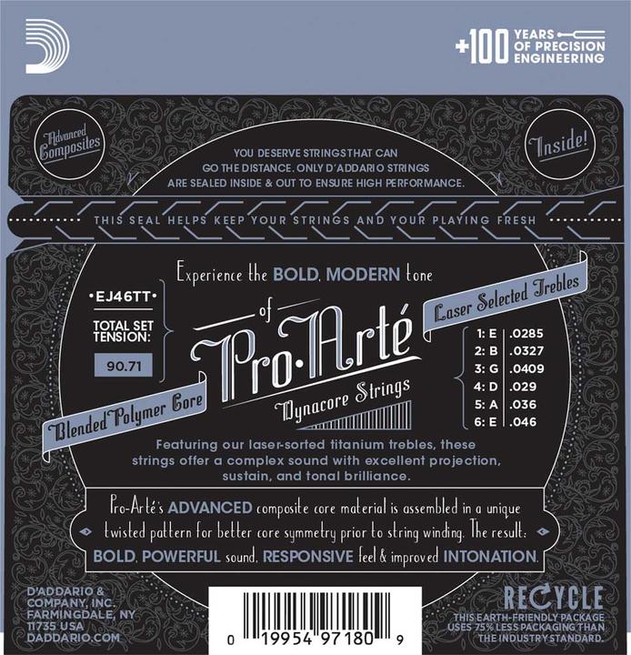 Produktbild D'Addario Ej46tt (6x, Gitarre, 0.05")