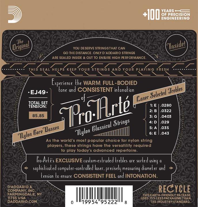 Image du produit D'Addario Ej49 (6x, Guitare, 0.04")