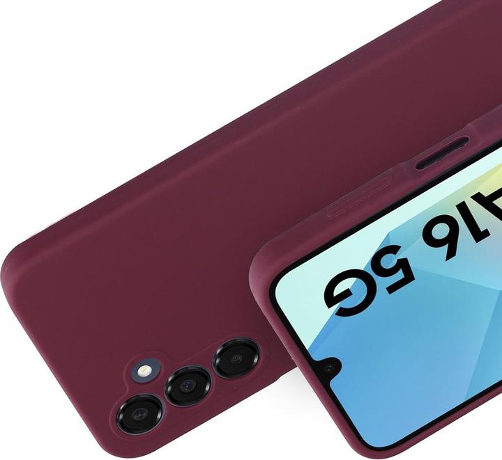 Produktbild Mobiparts Silicone Cover Samsung Galaxy A16 Plum Red (Samsung Galaxy A16)