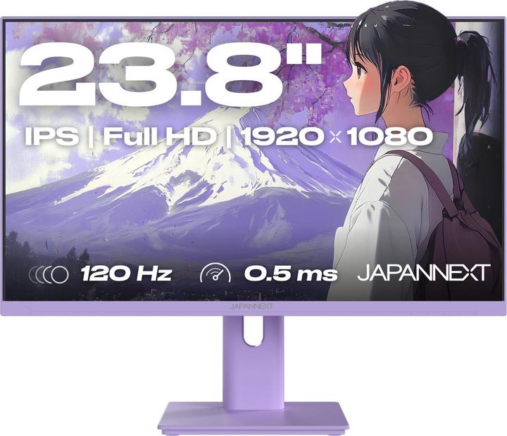 Actual product image Japannext 60,5cm JN-I238FHD120F-HSP-PP 16:9 HDMI lila FHD (1920 x 1080 pixels, 23.80")