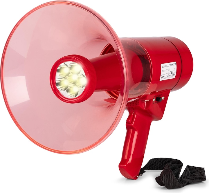 Actual product image Vonyx Megaphon MEG050, Nennleistung: 50 W, Prinzip: Aktiv (Megaphone)
