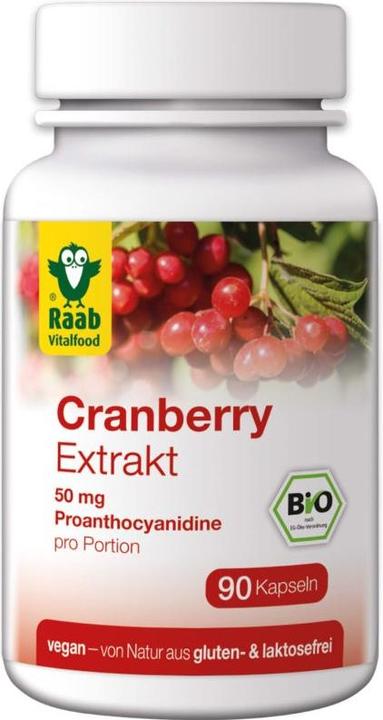 Image du produit Raab Extrait de cranberry avec proanthocyanidines bio (90 pièce(s), Capsules)