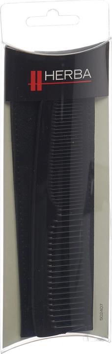 Image du produit Herba Peigne de poche avec étui, scié à la main, en plastique