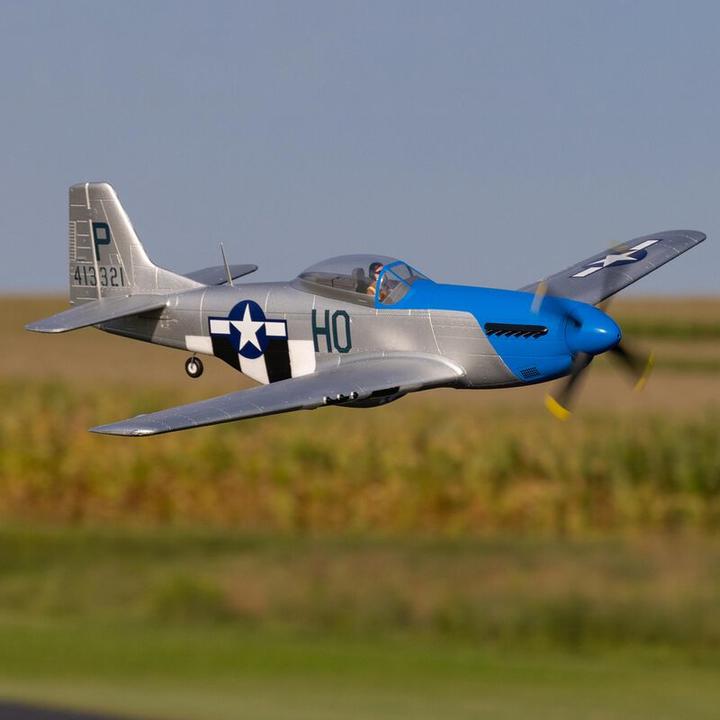 Produktbild E-Flite P-51D Mustang 1200mm Elektromotor Warbird BNF Basic inkl. AS3X und SAFE (Warbird)