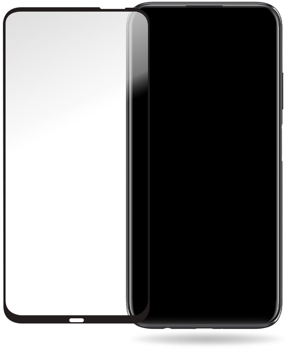 Actual product image Mobilize Black frame glass (1 Piece, Huawei P40 Lite)