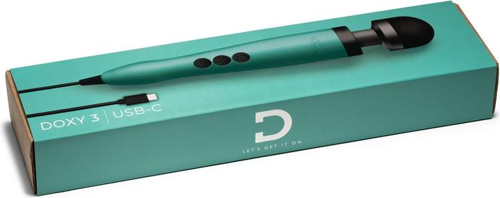 Actual product image Doxy 3 USBC Wand Vibrator Türkis