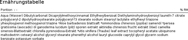 Valori nutrizionali e ingredienti Bioearth Lait solaire spray SPF 25 (Spray solare, SPF 25, 150 ml)