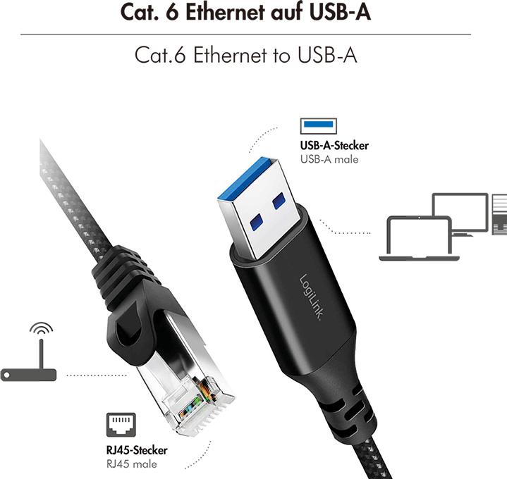 Produktbild LogiLink Netzwerkkabel (FTP, CAT6, 1 m)