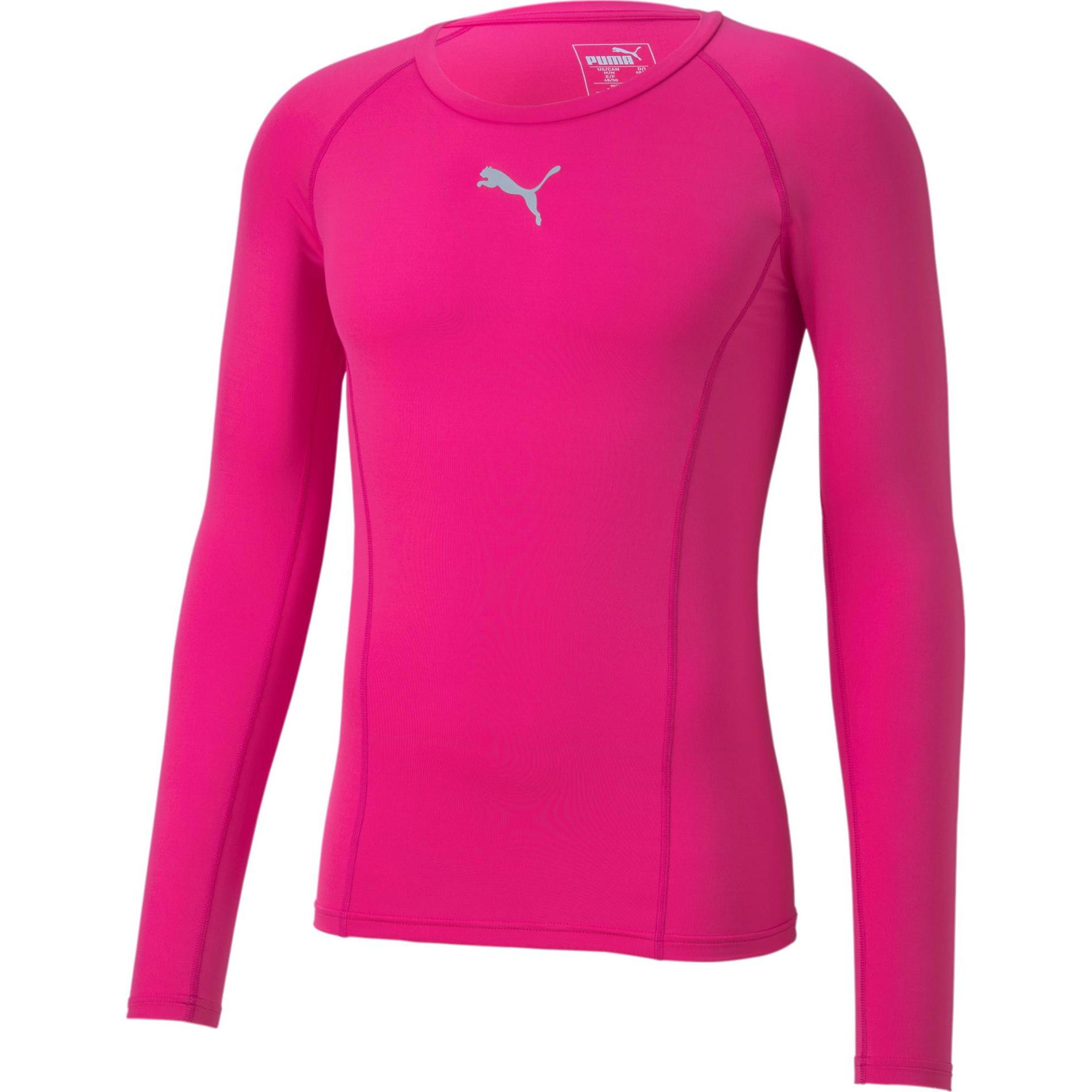 Puma, Herren, Sportshirt, LIGA Baselayer Tee LS-655920 (L), Pink, L