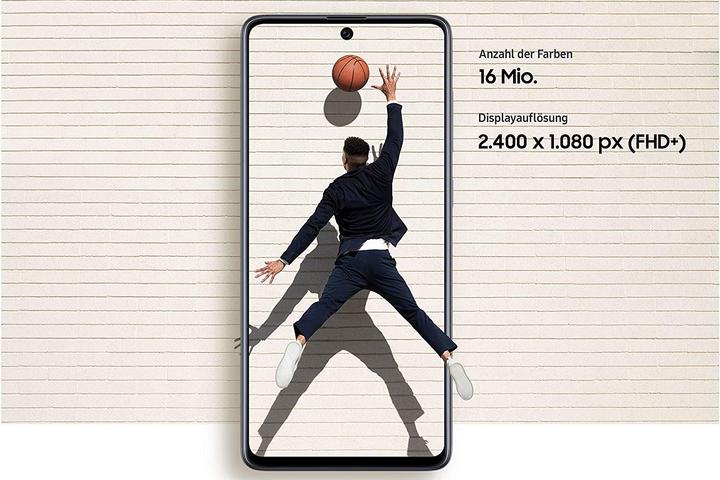 Actual product image Samsung Galaxy A71 (128 GB, Prism Crush Black, 6.70", Dual SIM + SD, 64 Mpx, 4G)