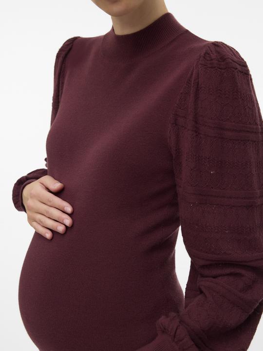 Immagine prodotto Vero Moda Maternity Normal geschnitten Hoch geschlossen Ballonärmel Pullover Strickpullover (M)