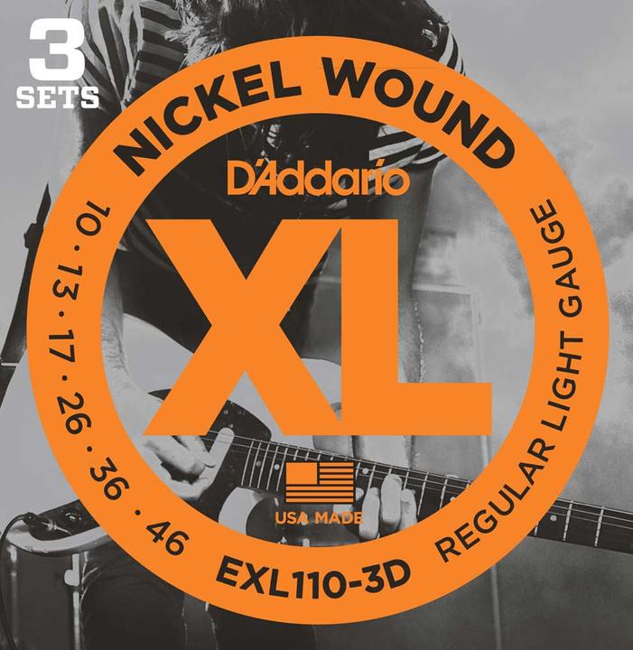 D'Addario Exl110-3d (6 x, E-Gitarre, 0.05")