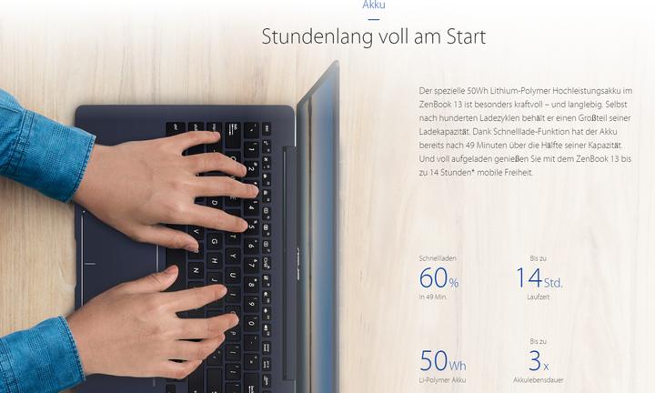 Produktbild ASUS ZenBook 13 UX331UN-EG011T (13.30", 256 GB, 8 GB, CH, Intel Core i5-8250U)