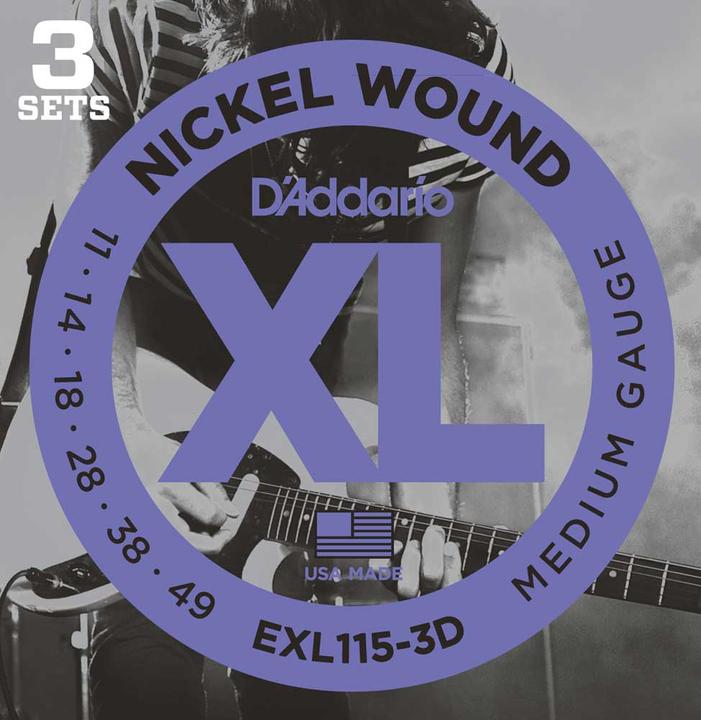 D'Addario Exl115-3d (6 x, Guitare électrique, 0.05")