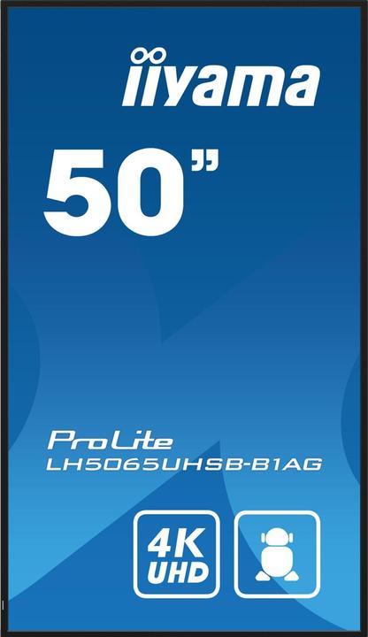 Produktbild iiyama 50" 3840x2160, UHD VA panel, Haze 25%, 8 (3840 x 2160 Pixel, 49.50")