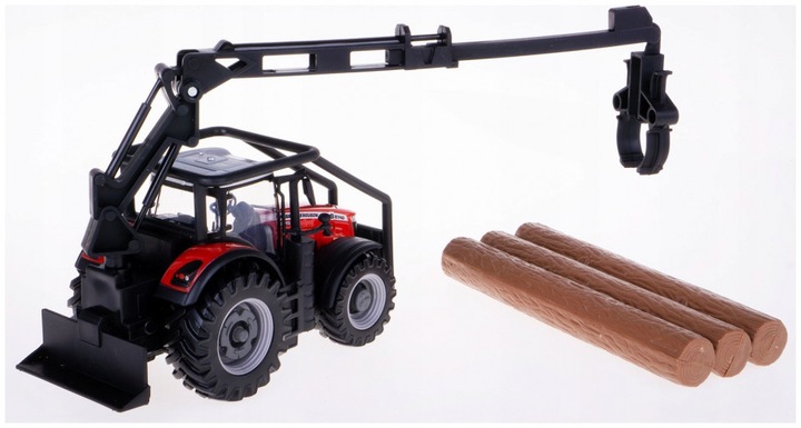 Immagine prodotto Bburago 18/31671 Trattore Massey Ferguson 8740S Scala ufficiale 1:32 rosso metallizzato con trazione