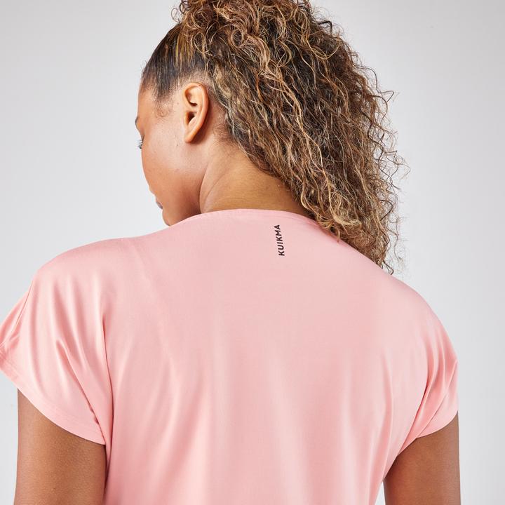 Image du produit Artengo T-shirt tennis col rond dry femme - TTS DRY F Rose (M)