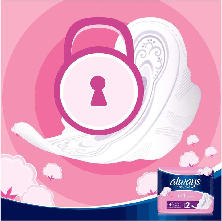 Immagine prodotto Always Sensitive Long Ultra Damenbinden con ali 20 pezzi (20x)