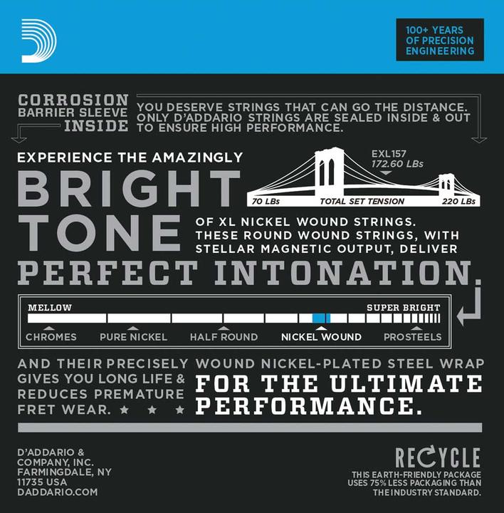 Produktbild D'Addario Exl157 (6x, E-Gitarre, 0.07")