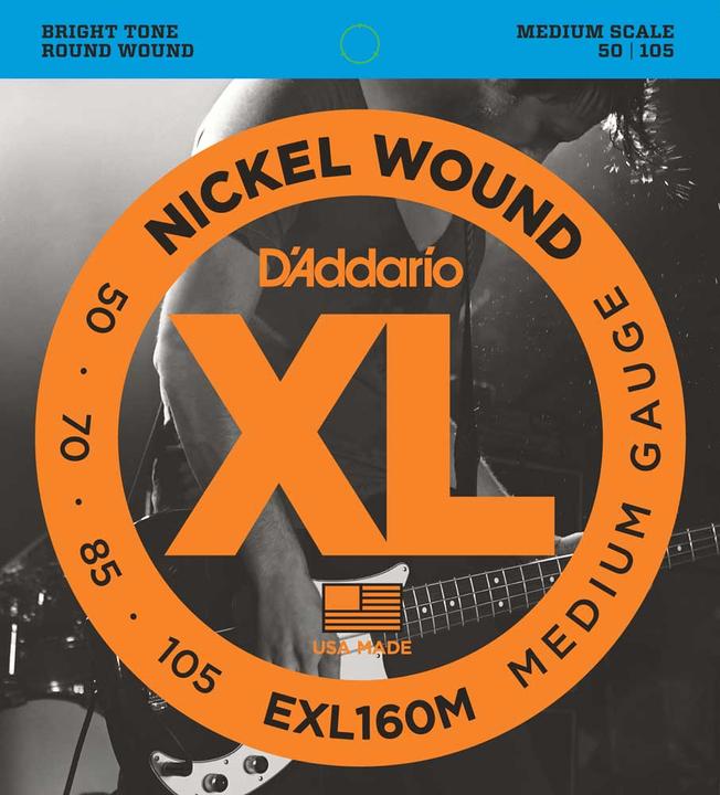 Produktbild D'Addario Exl160m (4x, E-Bass, 0.11")