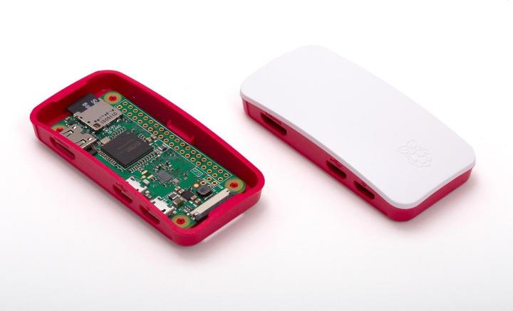 Actual product image Berrybase Official housing for Raspberry Pi Zero red/white