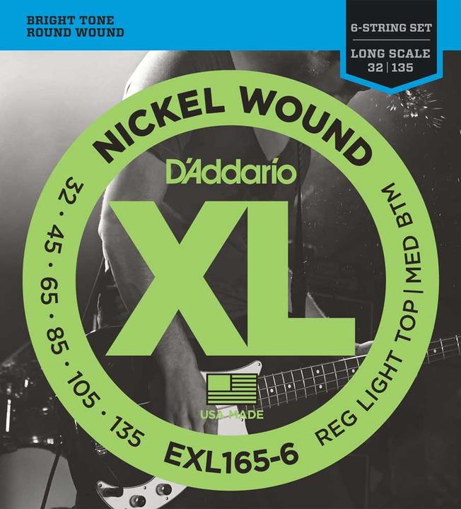 Produktbild D'Addario Exl165-6 (6x, E-Bass, 0.14")
