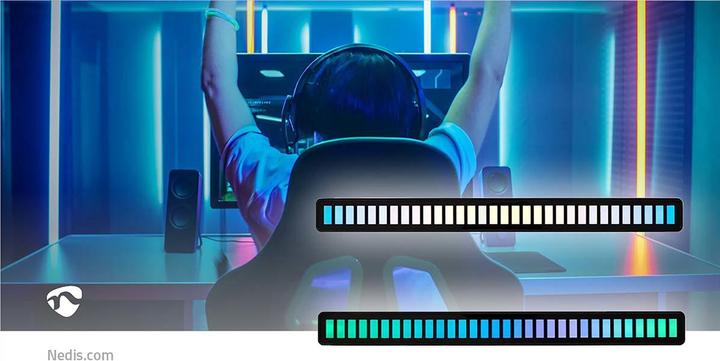 Actual product image Nedis Play Light | LED | Battery-powered | Used for: Desktop / Notebook | Black