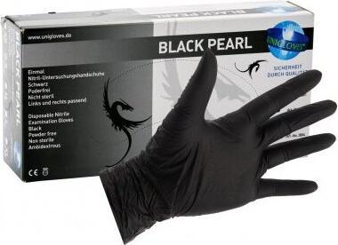 Produktbild Unigloves Handschuhe GP0033 Nitril Medium (M) Schwarz (M)