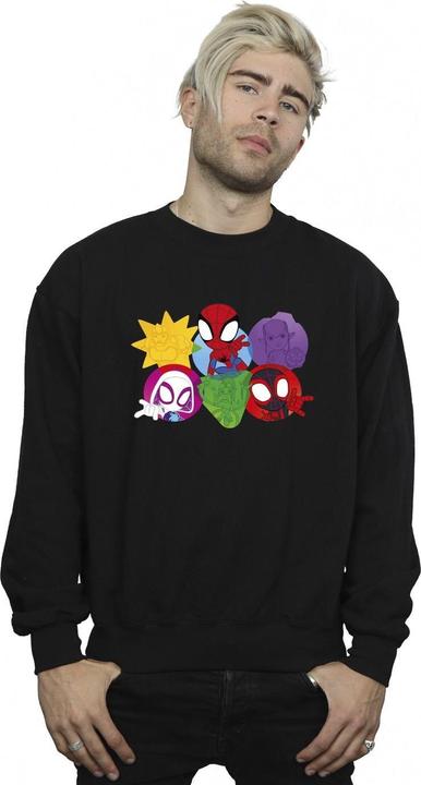 Immagine prodotto Spidey And His Amazing Friends Faces Felpa Uomo (4XL)