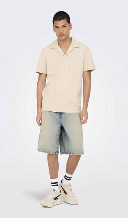 Produktbild Only & Sons ONSCARL Mid Rise Ballon Schnitt Shorts Jeans-Shorts (L)