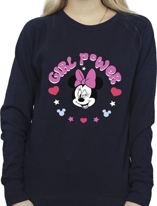 Actual product image Disney Womens/Ladies Minnie Mouse Girl Power Sweatshirt (XXL)