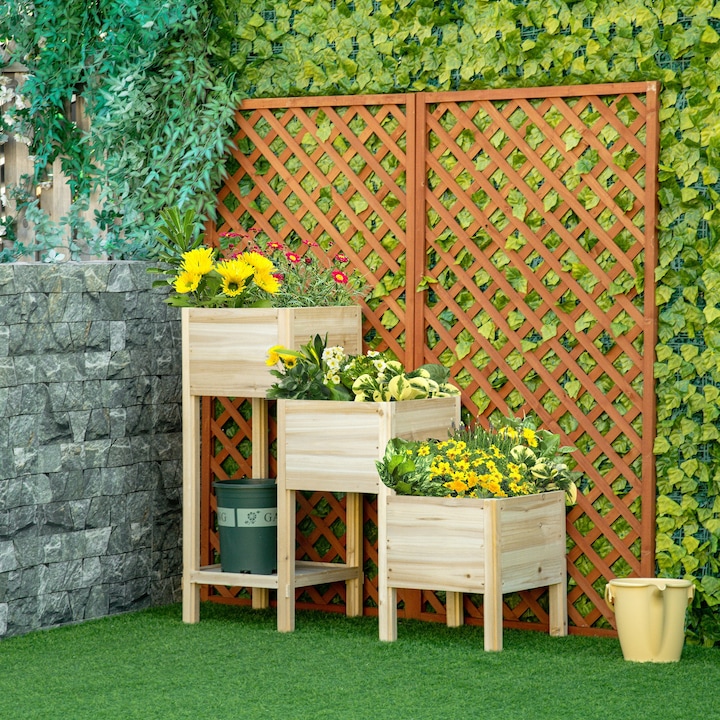 Produktbild Outsunny Hochbeet mit 3 Stufigen Design