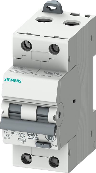 Actual product image Siemens Earth leakage circuit breaker C16 1p+N 0.03A A 5SU1326-7FP16